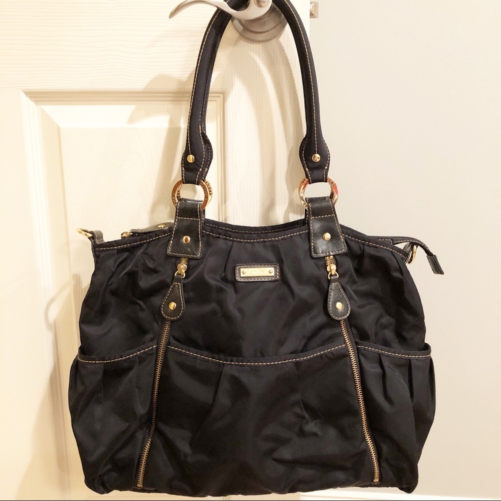 Storksak Baby/Diaper Bag Black With Changing Pad